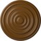 Ekena Millwork Carton Ceiling Medallion (For Canopies up to 2 5/8"), Hand-Painted Smokey Topaz, 12 5/8"OD x 1"P CM13CASTF - alternate 1